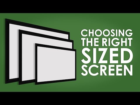 ✅ Choosing The Right Sized Projection Screen