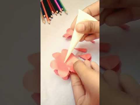 How to make paper rose flower 🌺 Easy paper rose , diy paper Realistic paper rose diy