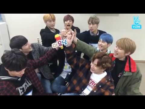 [2017.11.23 더 유닛] 방송 비하인드 V 앱 초록팀 cut (싱크 수정)