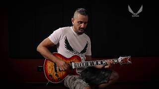 Video thumbnail for Dean Thoroughbred Select Quilt Top Trans Cherry Sunburst by Dean Guitars