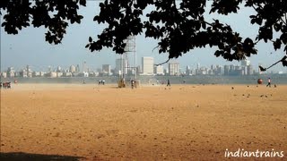 preview picture of video 'travel india@ mumbai tourism chowpatty beach / marine drive /queen's necklace'