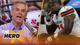 Colin reacts after the Browns missed 4 kicks and lost to the Saints | NFL | THE HERD