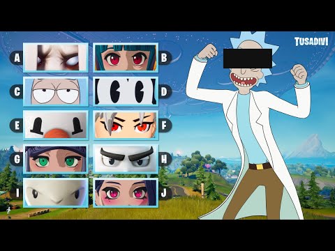 GUESS THE FORTNITE SKIN BY THE EYES - FORTNITE CHALLENGE - #8 | tusadivi