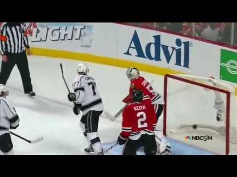 Jeff Carter nets a hat trick @ Blackhawks