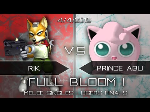 Full Bloom 1 - Melee Loser's Finals - Rik (Fox) vs. Prince Abu (Jigglypuff)