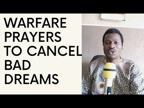 warfare prayer to cancel bad dreams