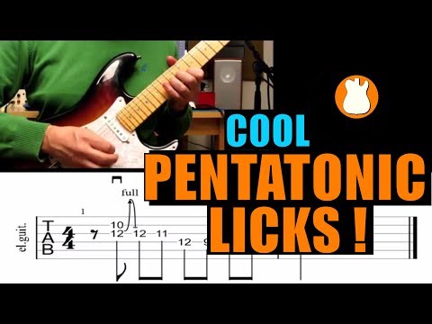 Cool Pentatonic Licks | for the 5th Position with TABS!