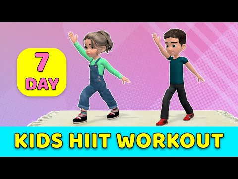 7-day fitness challenge - kids hiit workout