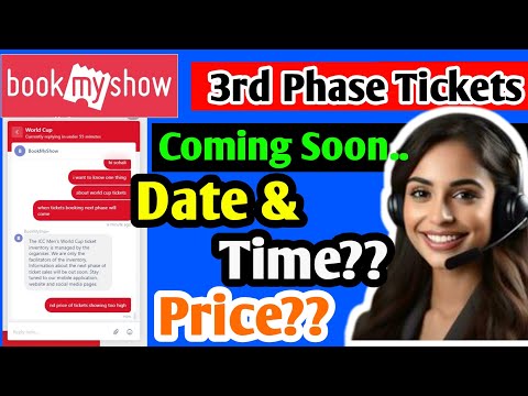#cwc 3rd Phase tickets Booking Date & Price | Bookmyshow Care Chat reaveal @TechinHindi
