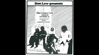 Blue Öyster Cult - Subhuman - Boston MA  12/28/74