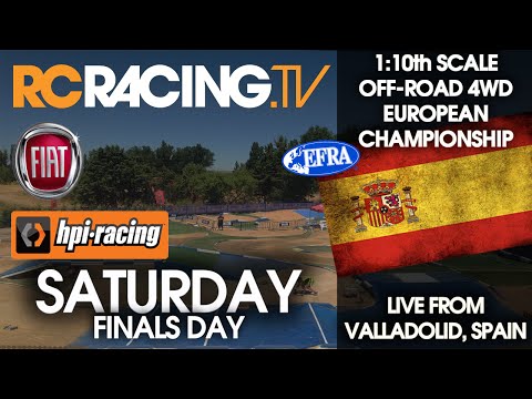 EFRA 1/10th 4WD Off Road Euros 2016 - Saturday - Finals Day - Live