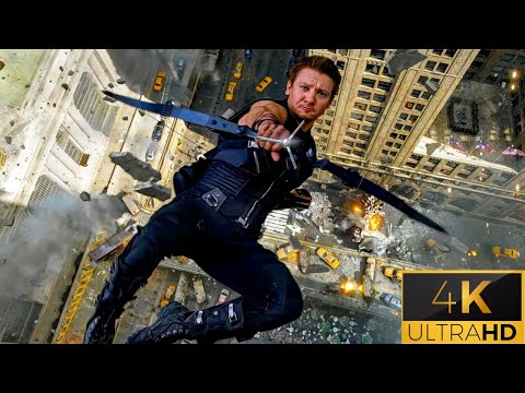 Hawkeye "I Got Him" Scene - New York Battle Scene - The Avengers (2012) Movie Clip