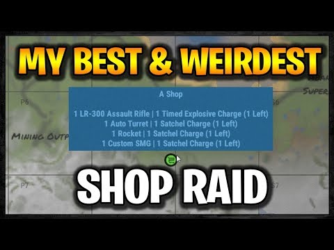 My BEST & WEIRDEST SHOP RAID  - Rust Raid Diary S4E5