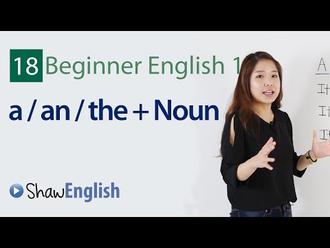English Grammar: Articles + Noun