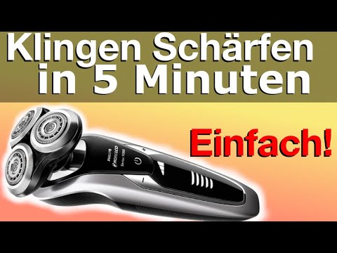 Klingen Schärfen am Phillips Rasierapparat mit Zahnpasta (Anleitung)