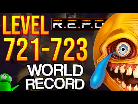 R.E.P.O. Solo World Record Level 721-723 | 5 HUNTSMAN SPAWN AT ONCE!💀