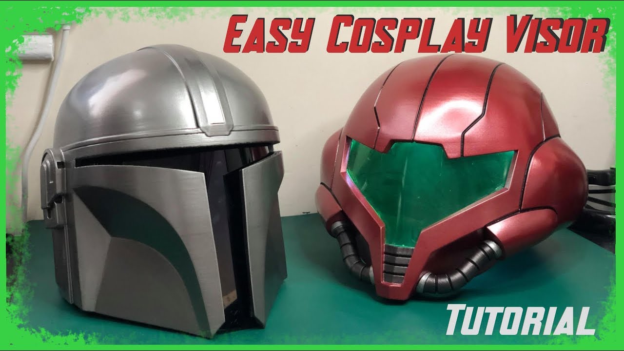 Easy Cosplay Visors for Mandalorian Helmets and More! - Tutorial