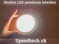 LED interiérové osvetlenie 12V/24V - okrúhle 42xSMD LED biele (130mm) - Video Youtube