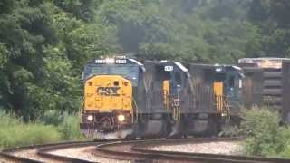 preview picture of video 'All- EMD Mixed Freight Train In Shenandoah Junction, WV'