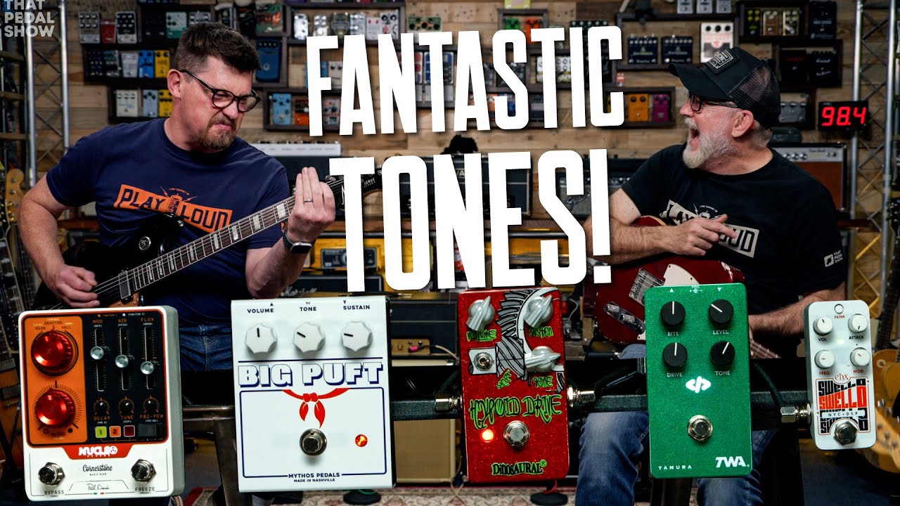 So Much Tone! Mythos Big Puft, Cornerstone Nucleo, TWA Source Code, EHX Swello & Dinosaural Hypoid - YouTube