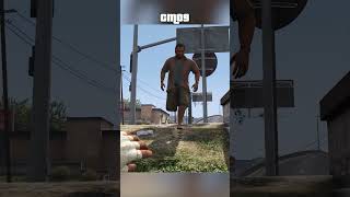 Franklin's Most Brutal Snowball Knockout! 😂#gta5  #gta #shorts