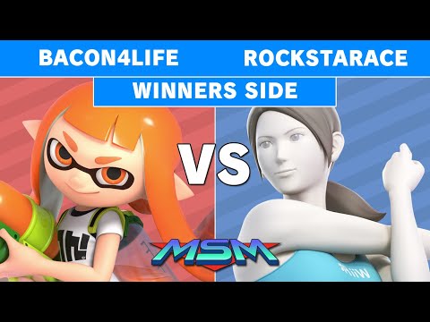 MSM 190 Bacon4life (Inkling) vs Rockstarace (Wii fit trainer) Winners Side - Smash Ultimate