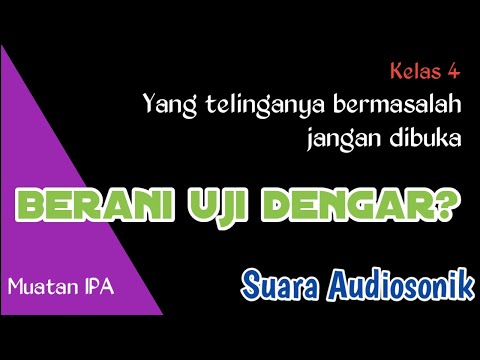 Uji Pendengaran Suara Audiosonik