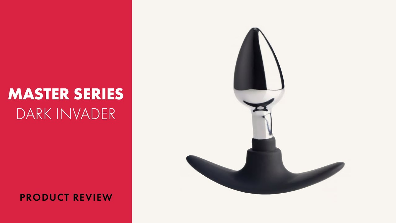 Plug anal en métal et silicone Dark Invader - Moyen
