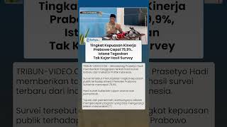 Tingkat Kepuasan Kinerja Prabowo Capai 79,9 Persen, Istana Sebut Tak Kejar Hasil Survei