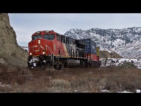 Dirtiest Locomotive You Have Ever Seen! CN/CP Canyon Train Meets, UP SD70AH Foreign Power, and More!