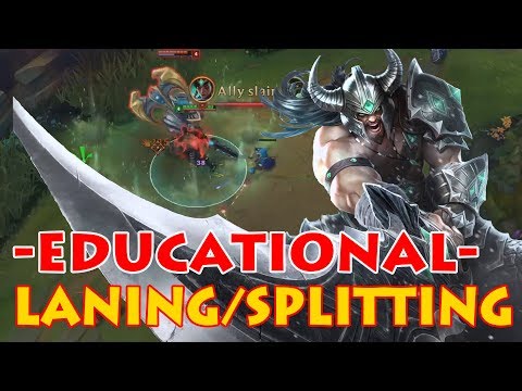 TRYNDAMERE VS NAUTILUS - SMURFING IN GOLD - EDUCATIONAL: A CLEVER WAVE MANAGEMENT TRICK [Patch 7.12]