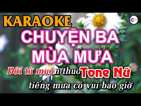 Chuyện Ba Mùa Mưa - KARAOKE [Tone Nữ] | Vici Karaoke