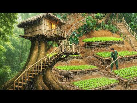 FULL MOVIE: 300 Days Alone Building a Survival Paradise in the Rainforest
