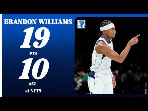 Brandon Williams (19 PTS 10 AST) at Brooklyn Nets | February 24, 2026