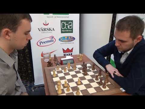 GM Ottomar Ladva - GM Nikita Meshkovs, Queen's gambit, Blitz chess