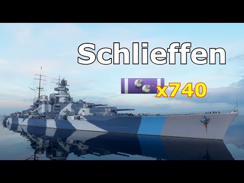 World of WarShips Schlieffen - 3 Kills 329K Damage