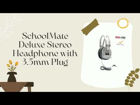 SchoolMate Deluxe Stereo Headphone with 3.5mm Plug