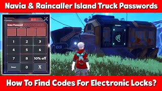 How To Get Navia Electronic Lock & Raincaller Island Truck Door Password In Tower of Fantasy!