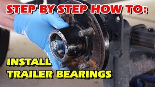Trailer Bearings | Boat Trailer Bearing Installation | How to pack Trailer Bearings | Utility Marine
