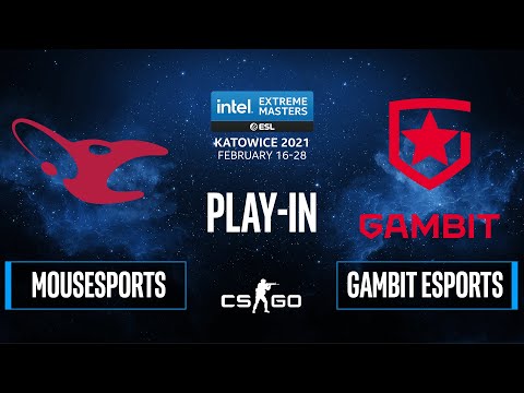 CS:GO - Gambit Esports vs. mousesports [Inferno] Map 2 - IEM Katowice 2021 - Play-In