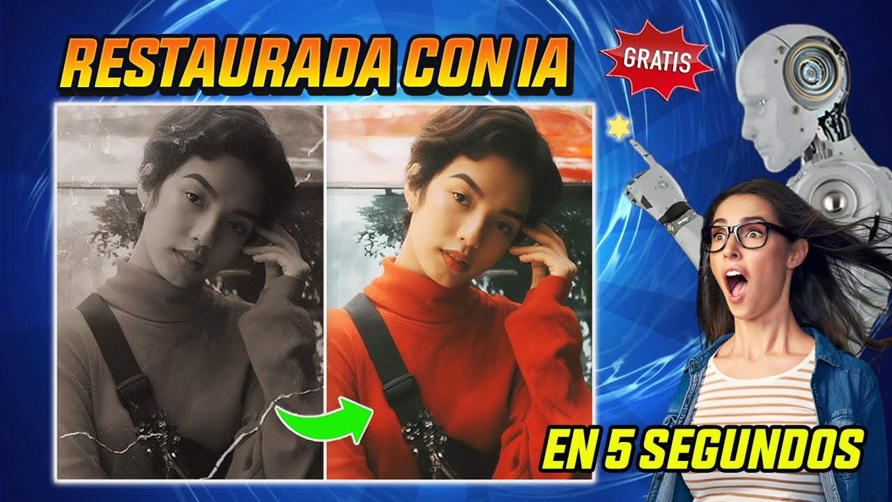 Como RESTAURAR FOTOS ANTIGUAS con INTELIGENCIA ARTIFICIAL [ 100% GRATIS ] Tutorial 🚀