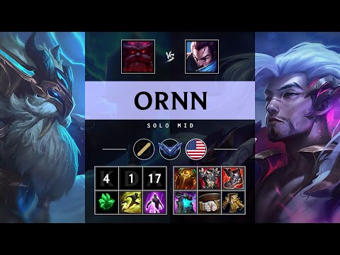 Ornn Mid vs Yasuo - NA Diamond Patch 25.07