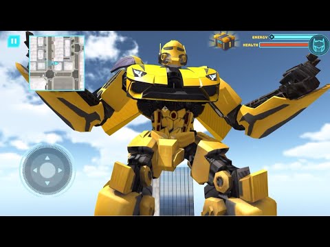 🔴 Robot Car Transformer Drone Robot - Bumblebee Robot Battle Escape Gameplay Walkthrough