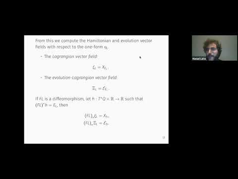 Manuel Lainz - The evolution vector field on contact manifolds and thermodynamics