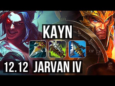 KAYN vs JARVAN IV (JNG) | 72% winrate, 8 solo kills, 18/4/9, Godlike | EUW Diamond | 12.12