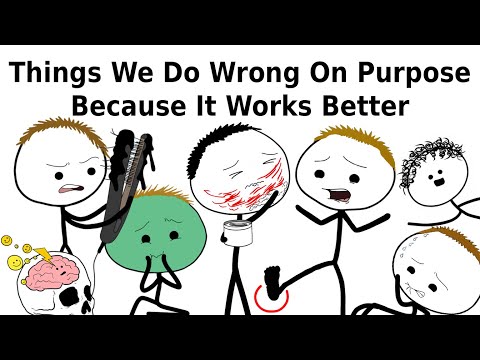 Dinge, die wir absichtlich falsch machen, weil es besser funktioniert