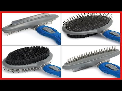 Friends Forever Dual Side 2 en 1 Pet Grooming Combo - Deshedding, Pin Bristle Dog Brush