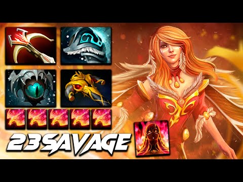 23savage Lina Fire Carry - Dota 2 Pro Gameplay [Watch & Learn]