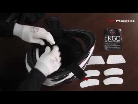NEXX Helmets X.D1 - Video Tutorial - How To Place the Ergo Padding System