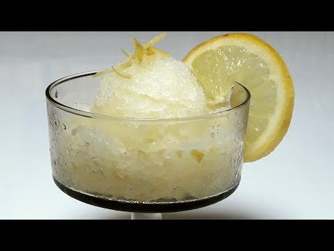 Homemade Lemon Sorbet (No Ice Cream Machine)